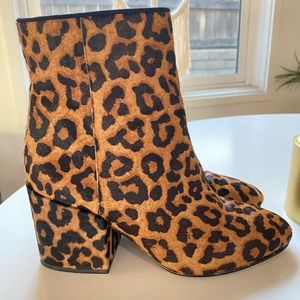 Sam Edelman leopard booties